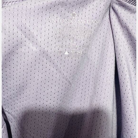 XL Antonio Melani Running Shorts Purple Workout Underwear Attached Athletic - Picture 6 of 6